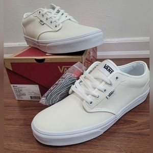 Vans white leather Atwood size 10